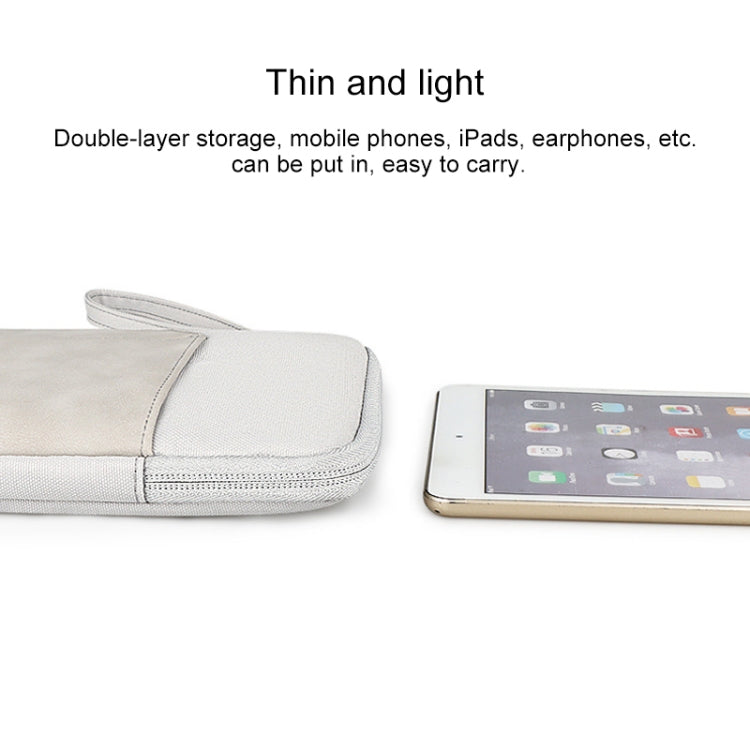 For 10.8 inch or Below Tablet ND00S Felt Sleeve Protective Case Inner Carrying Bag(Light Grey)