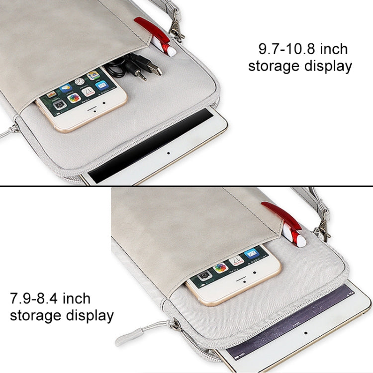 For 10.8 inch or Below Tablet ND00S Felt Sleeve Protective Case Inner Carrying Bag(Light Grey)