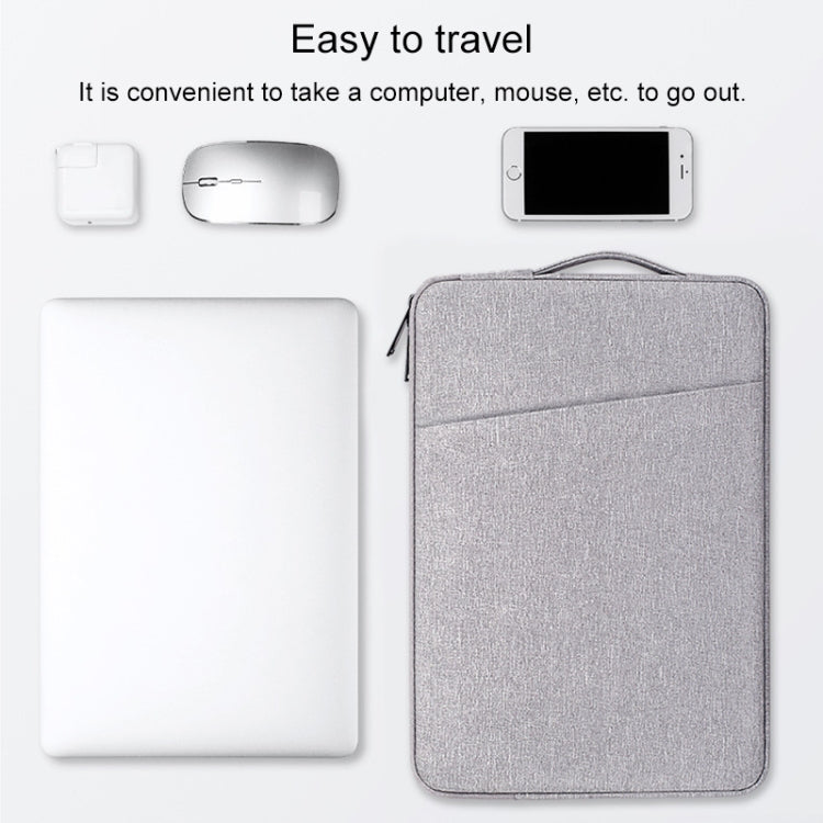 ND01D Felt Sleeve Protective Case Carrying Bag for 15.6 inch Laptop(Navy Blue)